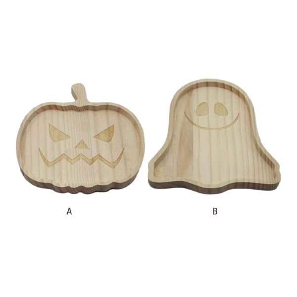 1/2/3 brun festlig halloween pumpa trä tallrikar för unika Pumpkin plate 1 Pc