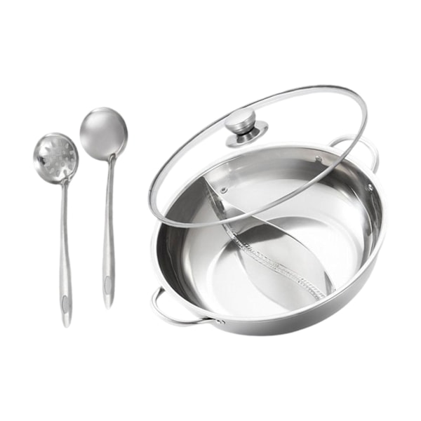 Gryta med avdelare Köksredskap Köksredskap Köksgryta för With spoon and lid