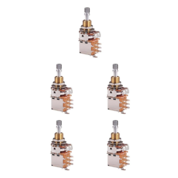 1/2/3/5 Gitarrpotentiometer Audio Pot Elektrisk gitarrbas A500K 5Set