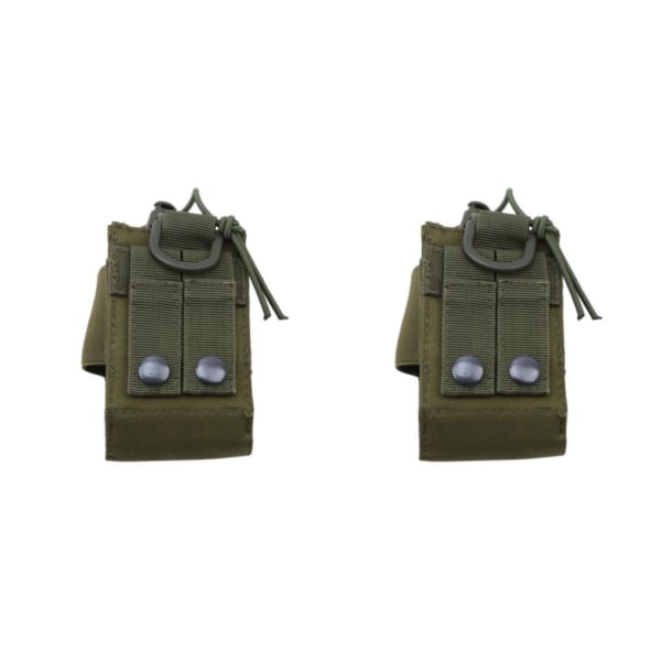 1/2/3/5 Radio Intercom Bag Interphone Magazine Pouch Hunting Green 2PCS