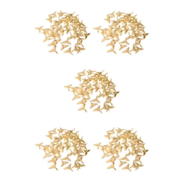 1/2/3/5 50 stycken Havsdjur svanshänge fynd pärlhantverk Gold 3x2.8cm 5Set