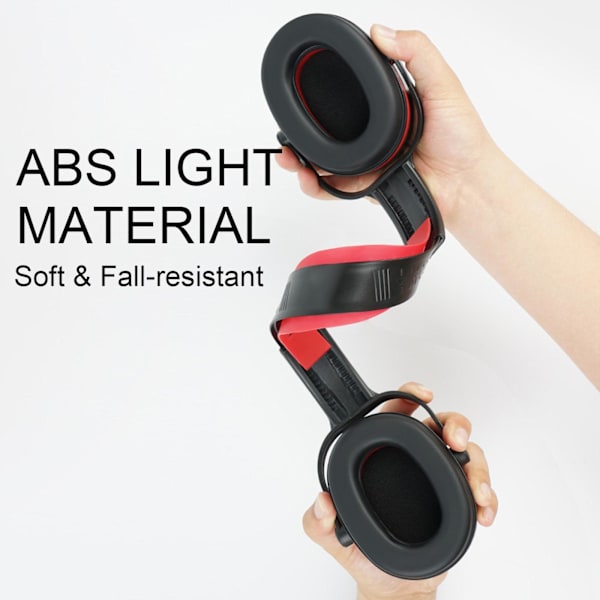 Hörselskydd Säkerhet Hörselkåpor Bullerdämpande för Red thickness 4mm