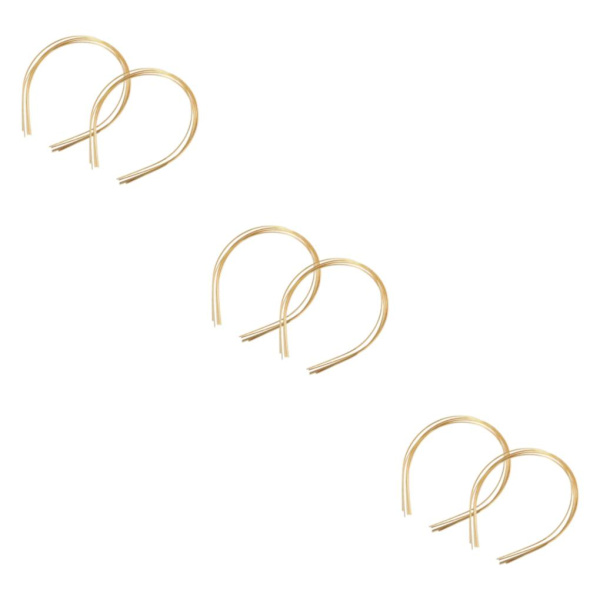 1/2/3/5 10 st Metalltunntrådshuvudband Smidigt för DIY Craft Gold 1.5mm 3Set