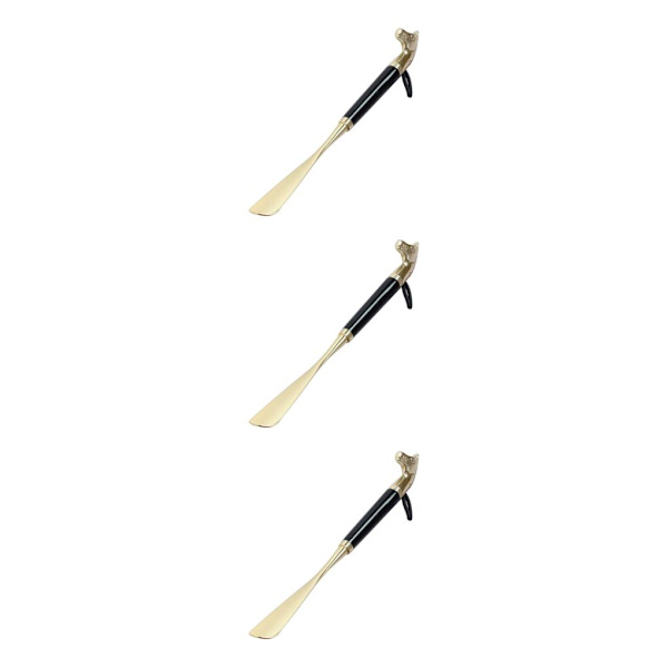 1/2/3 Wooden Shoe Horn Shoe Helper Tool Long Handle Shoehore 56cm Black Horse 3Set