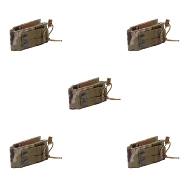 1/2/3/5 Radio Intercom Bag Interphone Magazine Pouch Hunting Green Camouflage 5PCS