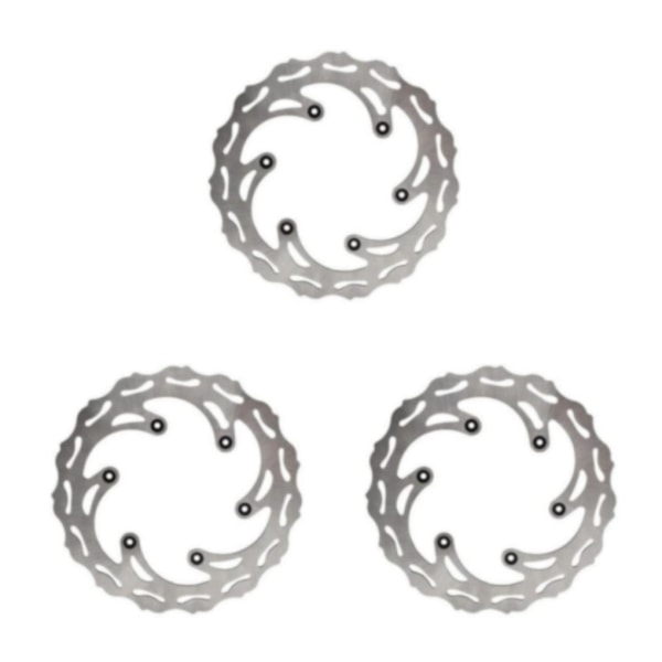 1/3 högkolhaltiga bromsskivor i rostfritt stål för effektiva front brake disc 3PCS