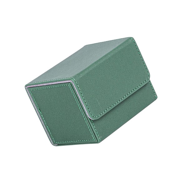 1/2/3 Card Deck Case Organizer Förvaringsbox för MTG-kort För Green 105x90x80mm 2Set
