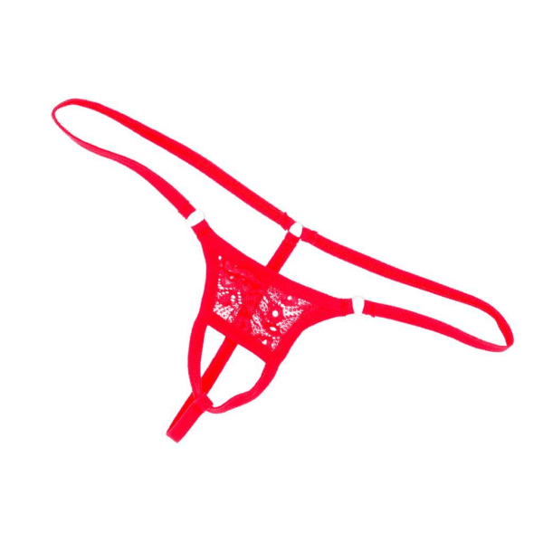 1/2/3/5 Herr med öppen front andas underkläder påse Brief String Red 1Set