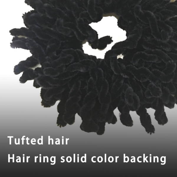 1/3 svart skonsamt hår Elastiska hårband för minimal skada 1Set