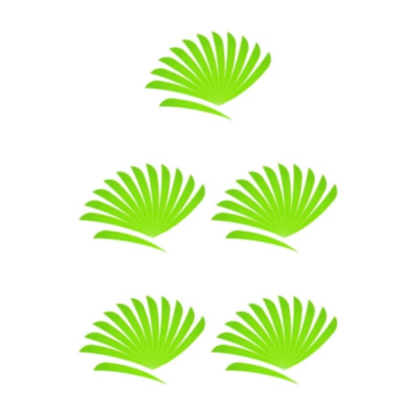 1/2/3/5 12 stycken För Bågskytte Jaktfjäder Fletching Right Fluorescence Green 5Set