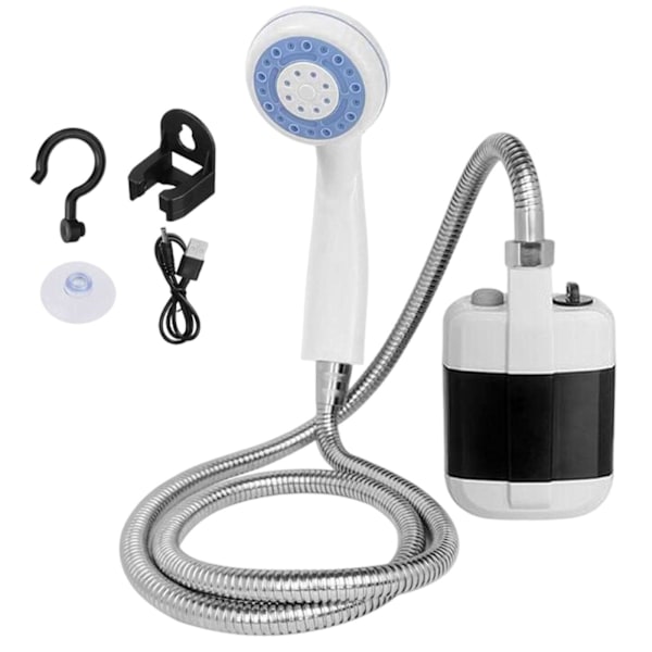 Handhållen bärbar utomhusduschsats Camping USB uppladdningsbar