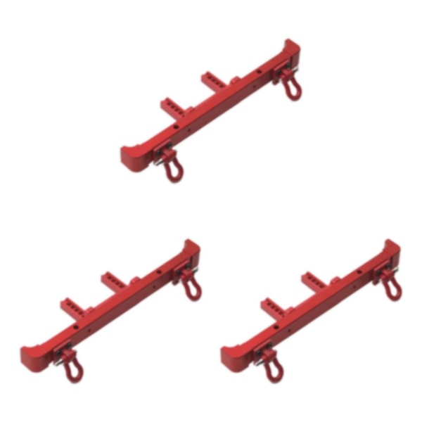1/2/3/5 RC metall bakre stötfångare med schacklar för ZP1001 ZP1002 Red 141mm 3Set