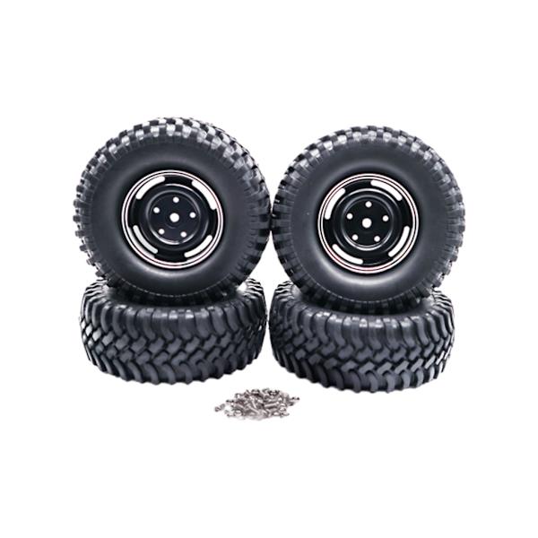 1/2/3/5 4-håls 100MM simuleringsdäck för ECX 1/12 Rc RGT136100 black 5Set