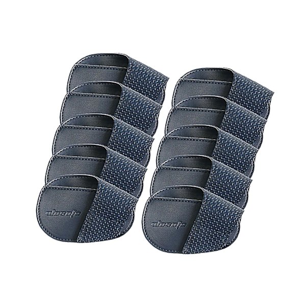1/2/3 För Golf Head Covers PU Portabelt skydd för idrottare Deep Blue Small 10 Pcs 1Set