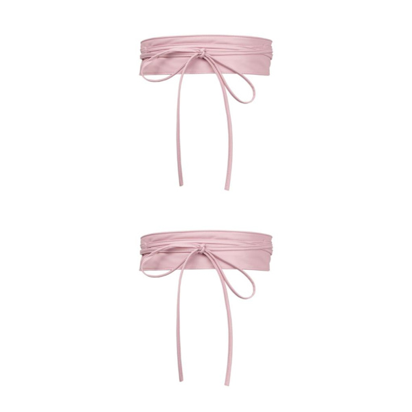 1/2/3/5 Dam Charm Midjeband Bred underbyst Cosplay Strechy rosett Pink Type C 2Set