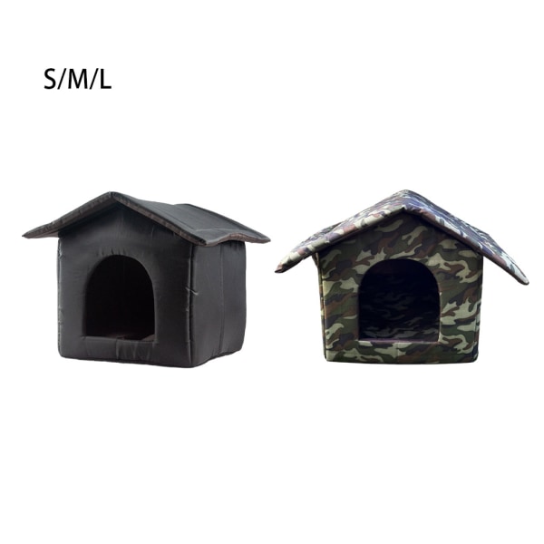 Dog House Säkra ingredienser Hållbar och utsökt hantverkshund black S：35*33*30cm