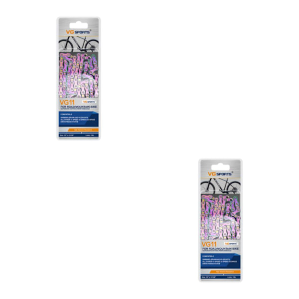 1/2/3/5 Lätt att installera Bred kompatibilitet cykelkedja för Colorful 11 Speed 2Set