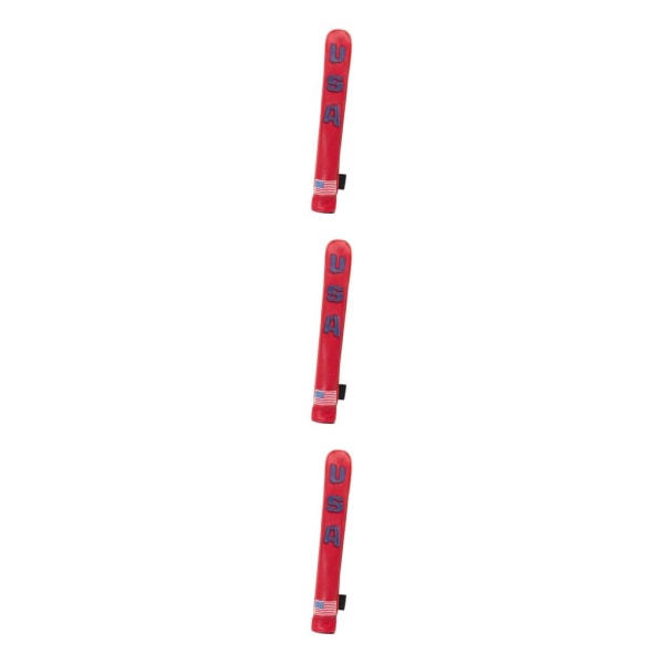 1/2/3/5 PU För Golf Alignment Stick Cover Case Broderad Red Blue 33 x 5.5cm 3Set