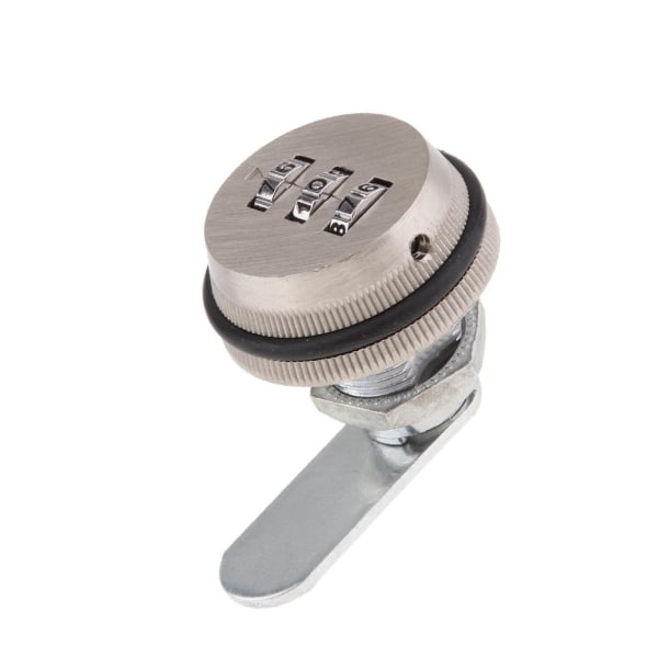 1/2/3/5 Kombination Cam Lock Tunga Camlock för brevlådeskåp Nickel Brushed 38x44mm 1Set