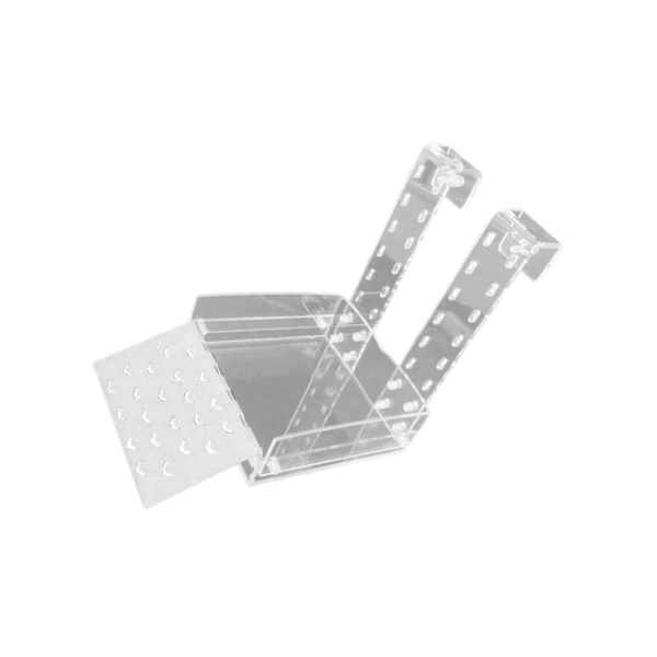 1/2 Tortoise Ramp Climbing Eremit För Crab Turtle Basking Clear 13x20cm 1Set