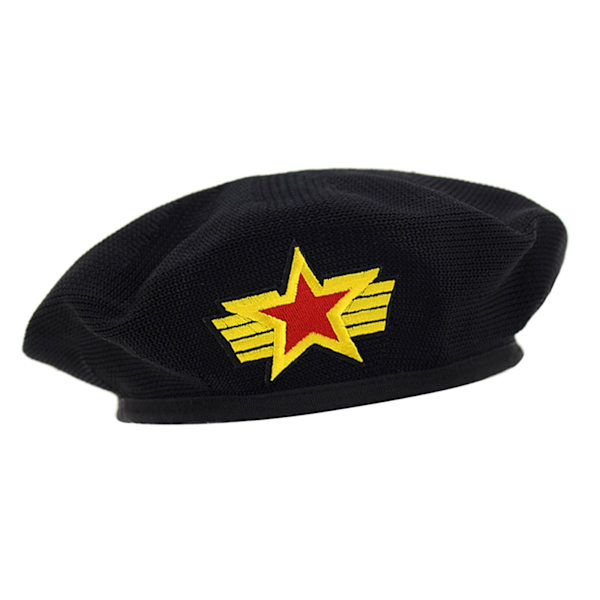 1/2/3 Sjömansmössa Stickad Mesh För Baskermössa Navy Mariner Cap Black 54cm circumference 1Set