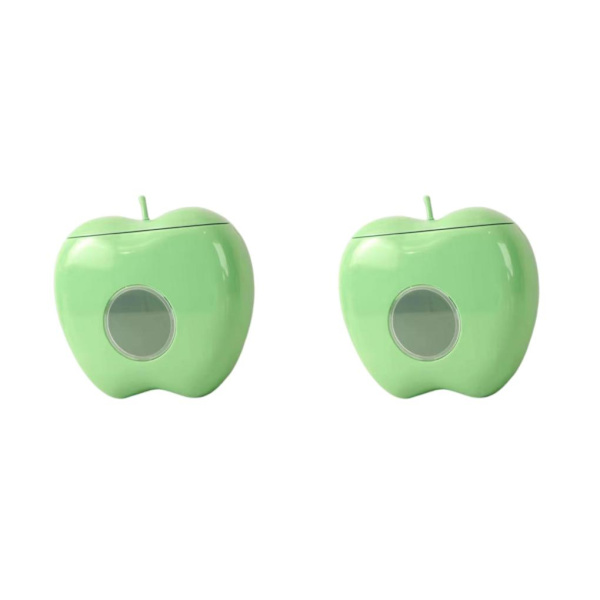 2 Väggmonterad Wrap Dispenser Compact Organizer för hemmet Green 16 x 17cm