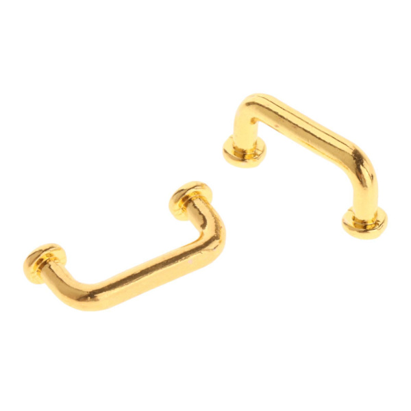 1/2/3/5 1:12 Mini Dragbågform för portgarderob Stor 4st Gold Large 4 Pcs 1Set