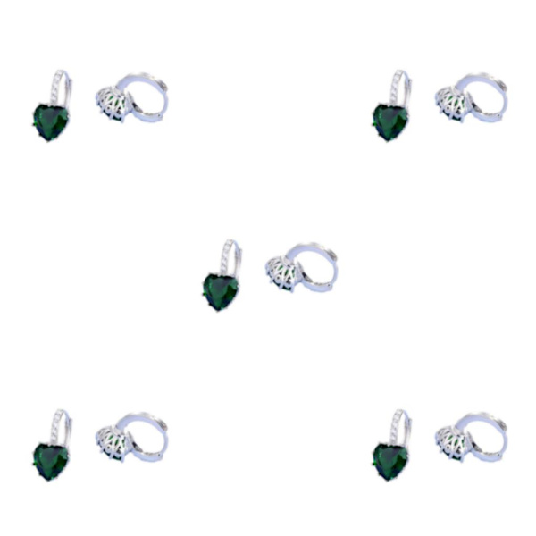 1/2/3/5 Lyx Hoop örhängen för kvinnor Hjärtformad strass style 9 5Set