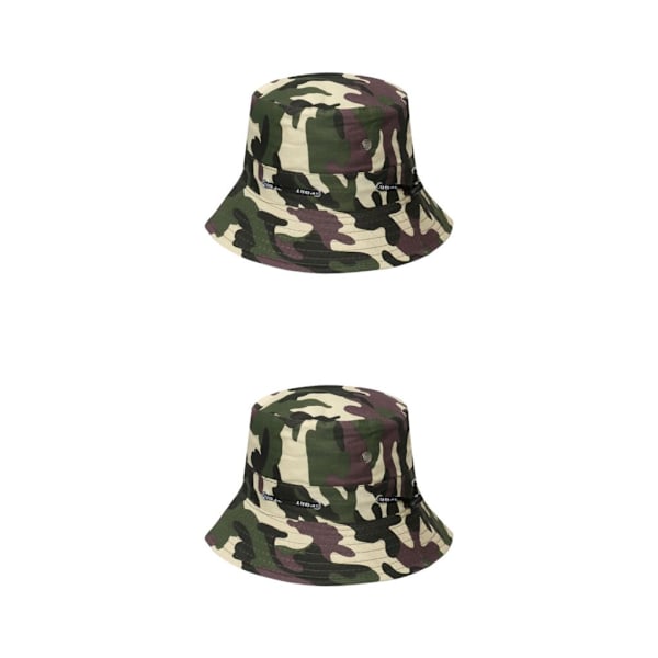 1/2/3/5 Bekväm och andningsbar fiskarehatt för sol disruptive pattern4 58cm 2PCS