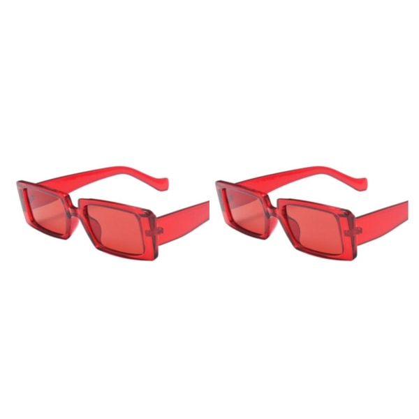 1/2/3/5 Lättviktsram för Unisex Fashionable Vintage Sun Red frame 2Set