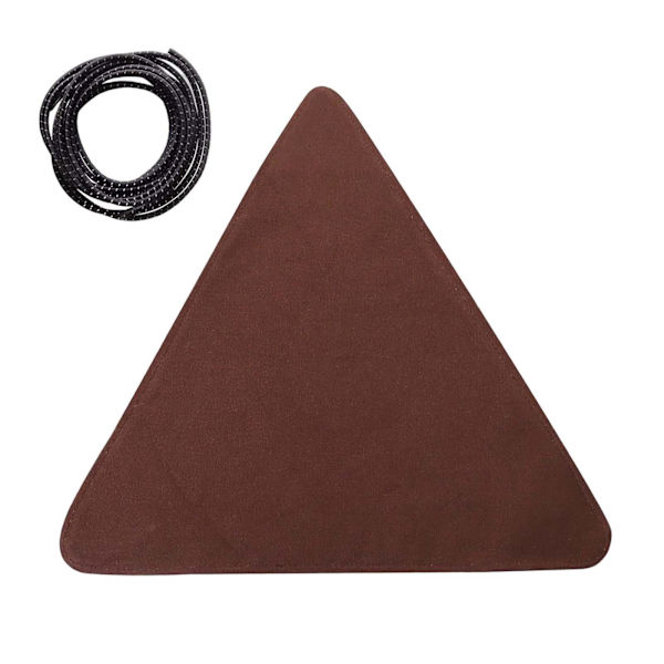 1/2/3/5 Canvas Camping För Triangel Pall Duk Resor Vandring Brown 37 x 37cm 1Set