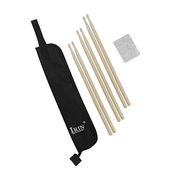 1/2/3 bärbara trumpinnar med slagtålighet Tight Fit trummor Maple Drum Stick Set 2PCS