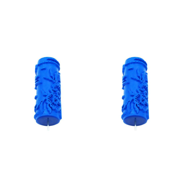 1/2/3 5' präglat mönster färgrulle DIY väggmålningskantskärare Blue Type 075 2Set