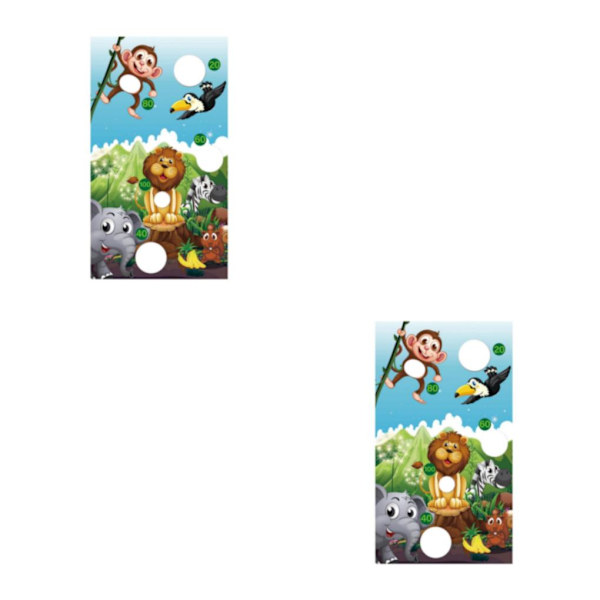 1/2/3 Återanvändbara speluppsättningar Banner Friends Interaction Toss Game Style A 2Set