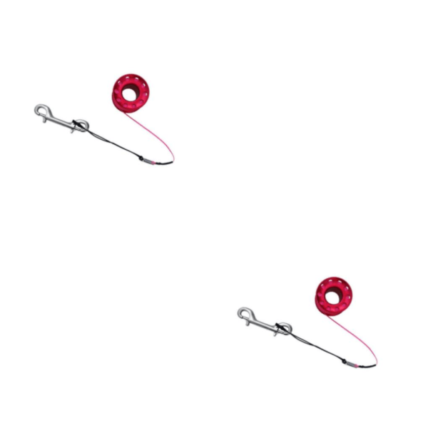 1/2/3/5 Diving Finger Reel Guide Spool 15m Line Dual Ended För Red 15M Wire 2PCS