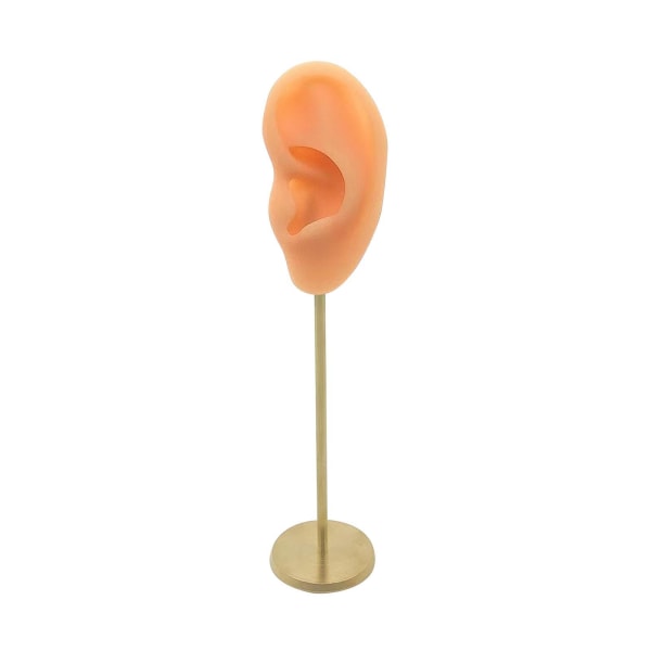 1/2/3 Örhänge Display Stand Human Ear Model Stud Holder Showcase Left Normal Skin Height: 18cm 1Set
