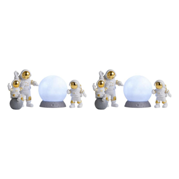 1/2/3/5 4st Astronautfigurer Set Heminredning Söt Sstronaut Gold White 2Set