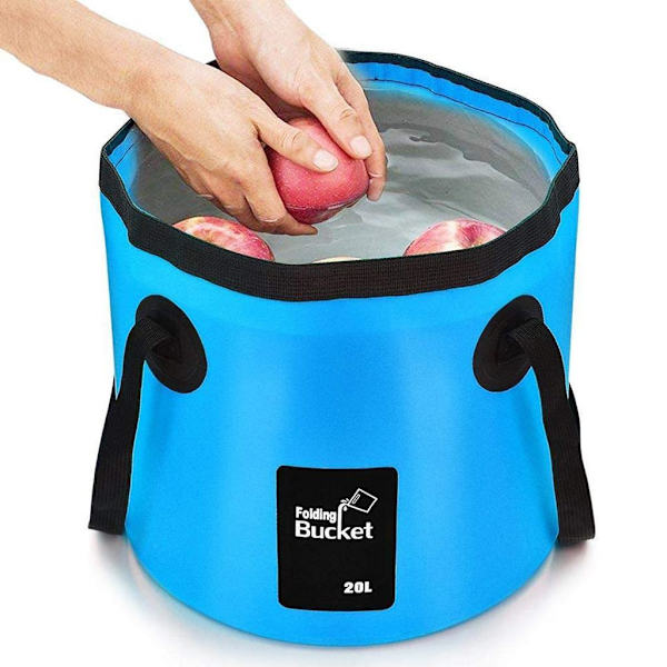 1/2 hopfällbar hopfällbar campinggrill Picknick vattenförvaring Black 20L 1Set