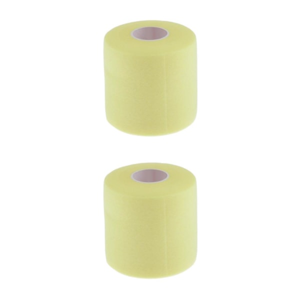 1/2/3 Atletisk elastisk tejp Muskelankelbandage för sport - Yellow 7x27cm 2Set