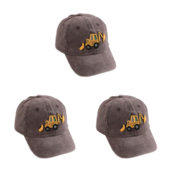 1/2/3/5 Solskydd cap för utomhusaktiviteter barn coffee 3Set