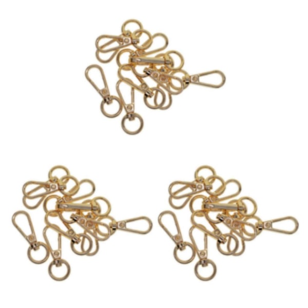 1/3/5 10 delar Swivel Snap Lobster Clasp Clips Nyckelring Golden 3Set