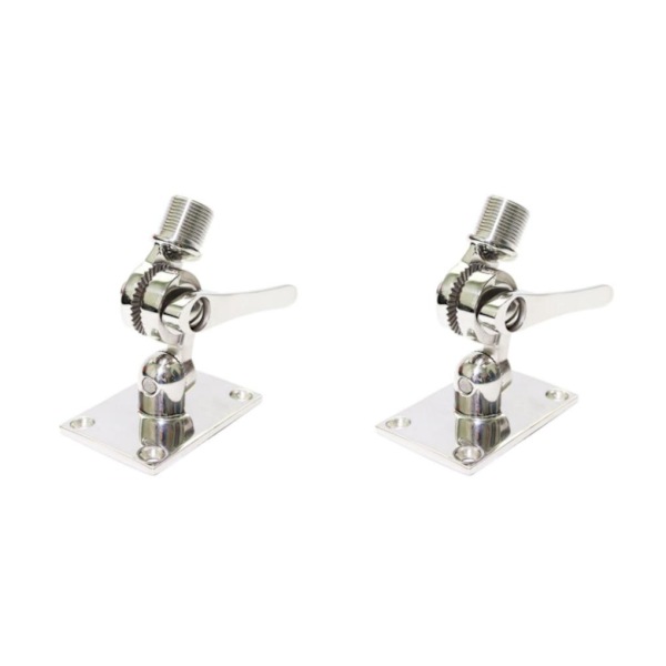 1/2/3 Marine VHF Justerbar Antenn Bas Mount 316 Rostfri 2Set