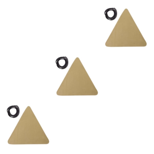 1/2/3/5 Canvas Camping För Triangel Pall Duk Resor Vandring Khaki 37 x 37cm 3Set