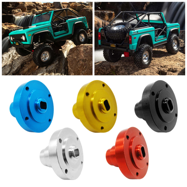 1/2/3/5 aluminium Diff direktaxel Diff- case för 1/10 AXIAL SCX10 Golden 1Set