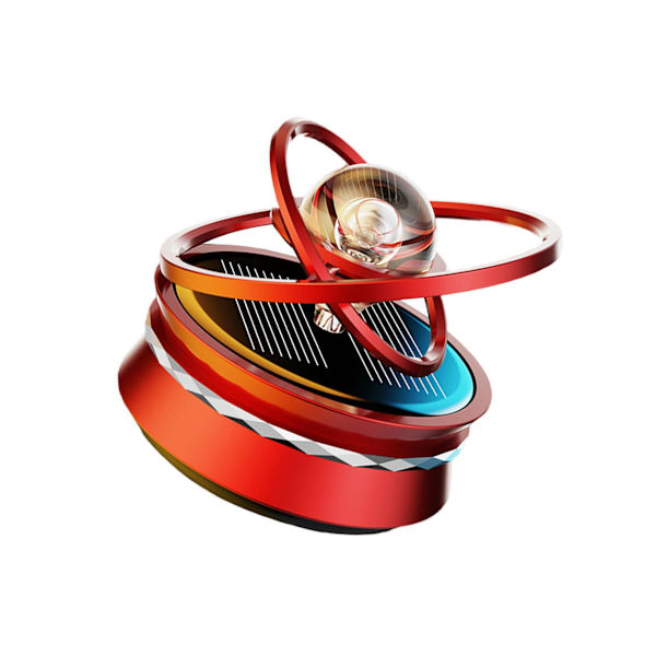 1/2/3 Solar Powered Car Air Freshener För Creative Small Car Red 58x69mm 1Set
