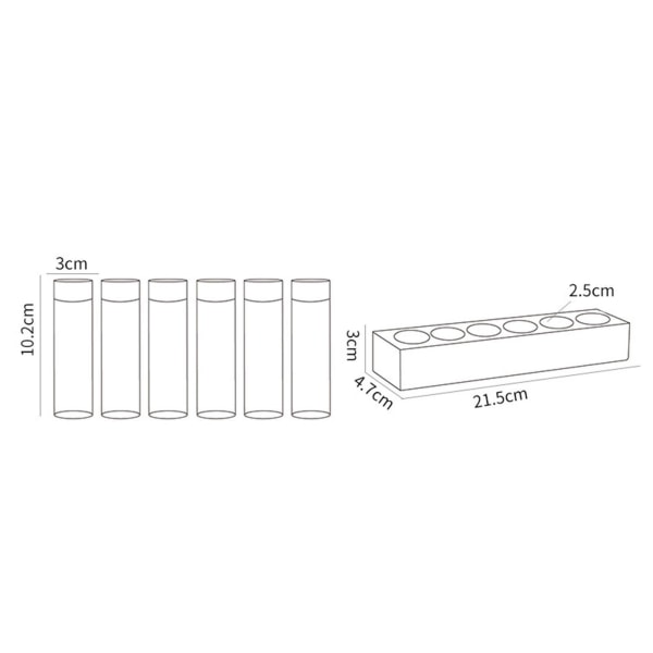 1/2 Kaffebönor Förvaringsbehållare Tom Spannmål Nötförseglad 17g 21.5 x 4.7 x 3cm 1Set