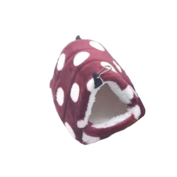 1/2/3 Hamster Bed Cave Mysigt Hamster House Vila Sovbo för Red White Point 8x8cm 1Set