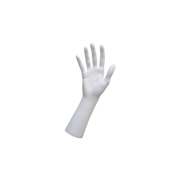 Skyltdocka Hand Smycken Display Hållare Stöd för Chain Hand White 25.5cm