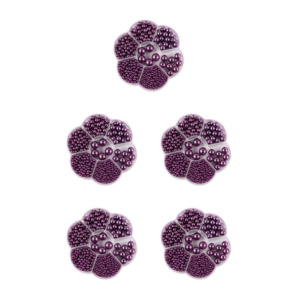 1/2/3/5 1150 stycken DIY-pärlpärlor för att göra vackra smycken Deep purple 5PCS