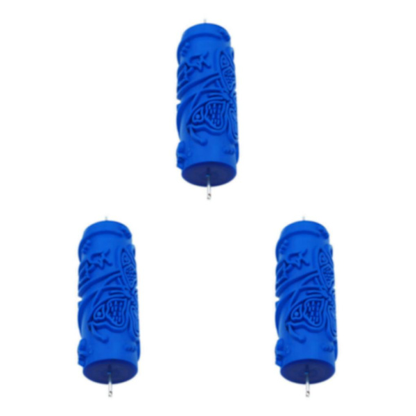 1/2/3 5' präglat mönster färgrulle DIY väggmålningskantskärare Blue Type 081 3Set